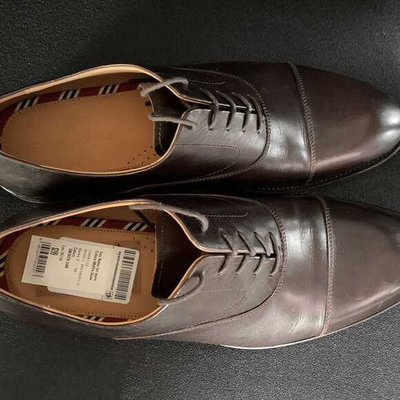 Brooks Brothers Men's "Carnegie" Dark Brown Lace Up Oxford Dress Shoes Size:12 - Picture 4 of 13